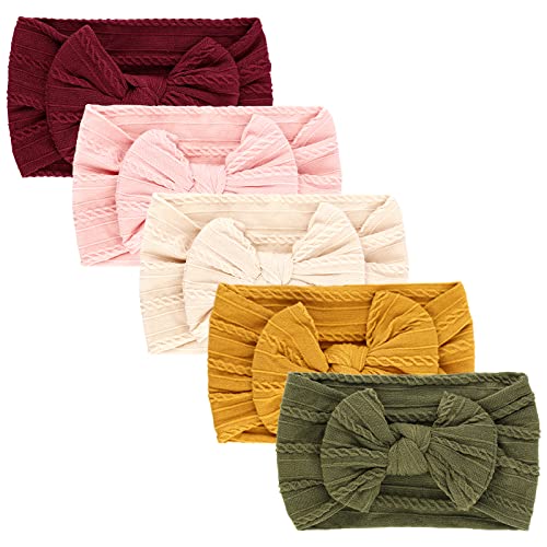 DRESHOW 5 Pezzi Bambini Fascia Per Capelli Elastica Neonata Accessori