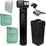 AFWFilters 1.5 Cubic Foot (48k) Whole Home Water Softener with Durable 10% Crosslink Resin, 1" Stain