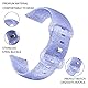 FunBand Kompatibel mit Galaxy Watch Active/Active 2 40mm / 44mm Armband, 20mm Bling Glitzer Silikon Ersatzband Verstellbares Armbänder für Galaxy Watch 4 / Watch 4 Classic/Galaxy Watch 3 41mm