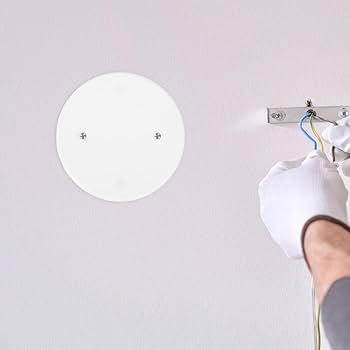 Round Electrical Cover Plate Ceiling Hole Covers For Lights White Blank Outlet Blank Up Zhihuicx I.76811826