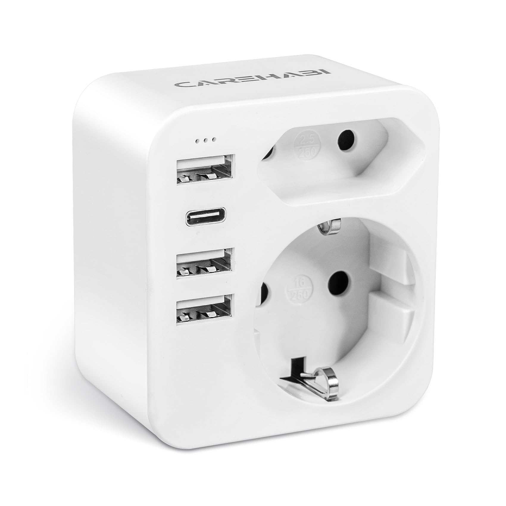 Adattatore di viaggio Australia Cina Italia 3 USB C + 1 USB-C per Nuova Zelanda Argentina