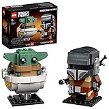 Disfruta y da vida a tus personajes de The Mandalorian favoritos con este coleccionable Star Wars que cuenta con un set LEGO con 2 modelos BrickHeadz del Mandaloriano y el Niño