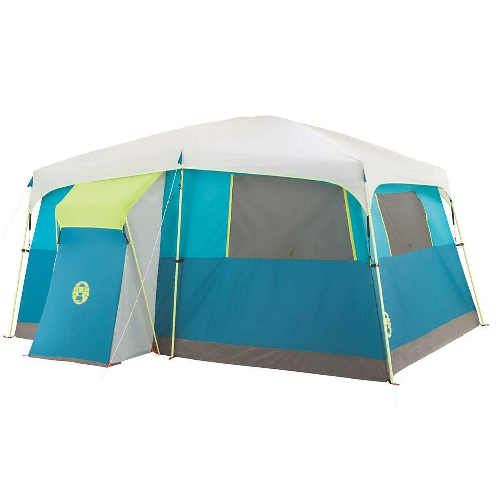 Tente Cabine Coleman 8 Personnes - Bleue - Camping Familial - Neuf