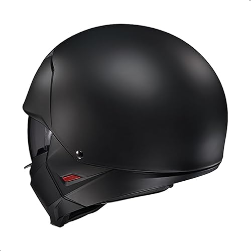 Miniatura 4 de Casco de moto de cara abierta HJC i20 sólido, aprobado por DOT (Negro semi mate, XX-Grande)