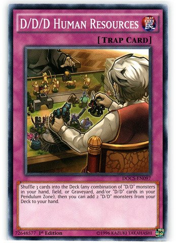 Yu-Gi-Oh! - D/D/D Human Resources (DOCS-EN097) - Dimension of Chaos - 1st  Edition