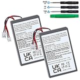 Batmax 2Pc 2000mAh LIP1522 KCR1410 Battery for Sony PS4 Playstation 4 Slim/Pro Dualshock CUH-ZCT1E...