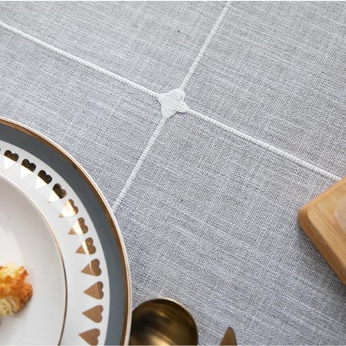 Nappe rectangulaire coton lin de qualité supérieure style art - 5