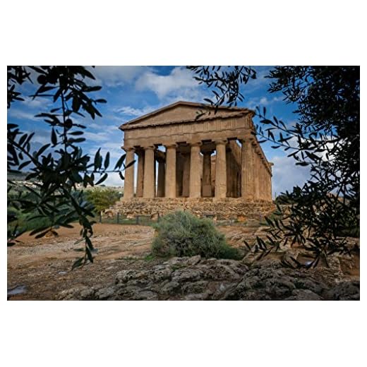 Valley of The Temples Agrigento Sicily Italy Photo Photograph Cool Wall Decor Art Print Poster 36x24
