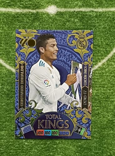 Cristiano Ronaldo Carta Cromo Total Kings Liga 2016 2017 balón de Oro La Liga 25 26