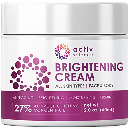 ACTIVSCIENCE Whitening Cream - Powerful Skin Lightening Cream for Face & Body. Dark Spot, Melasma & Hyperpigmentation Treatment. 2 fl oz.