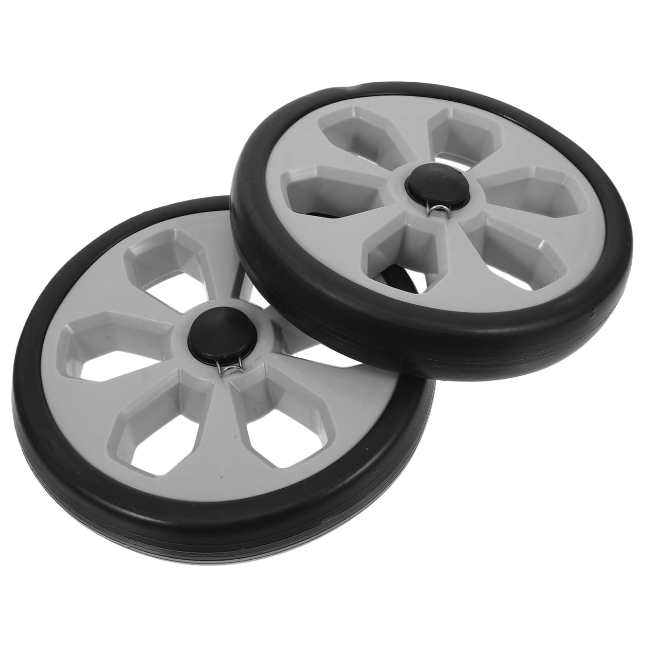 SHINEOFI 2piezas Ruedas De Repuesto Para Carrito De Supermercado Suaves y Para Multipropósito