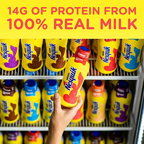 Nesquik Strawberry Flavored Lowfat Milk, Ready to Drink