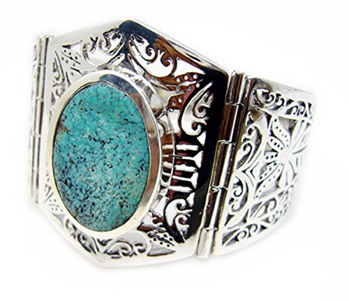 Bracelet en argent 925 avec turquoise véritable, un bijou d'exception