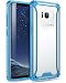 Poetic Affinity Slim Fit Galaxy S8 Plus Case with Anti-Slip Side Grip and Reinforced Corner Protection Bumper for Samsung Galaxy S8 Plus Blue/Clear