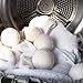 Laundry Wool Dryer Balls, 6 Pack Natural Fabric Softener, Reusable Laundry Balls for Dryer, Reduces Clothing Wrinkles and Saves Drying Time for Washing Machine Accessories