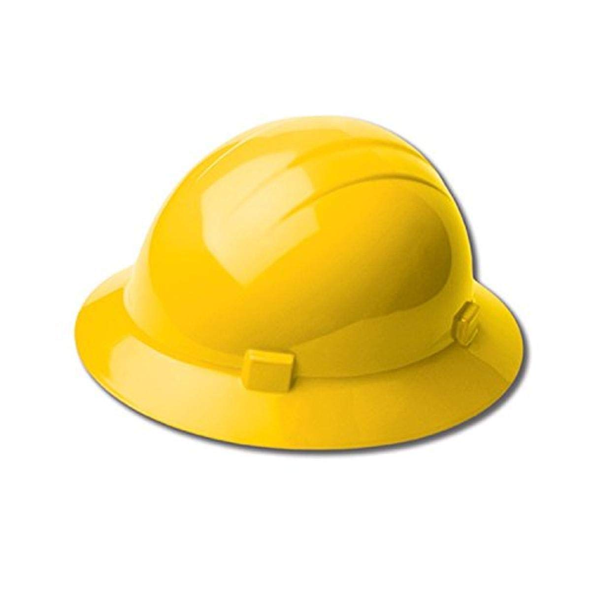 ERB Safety 19332 Americana Full Brim Vent Standard Hardhats, 6.5" x 8", Yellow