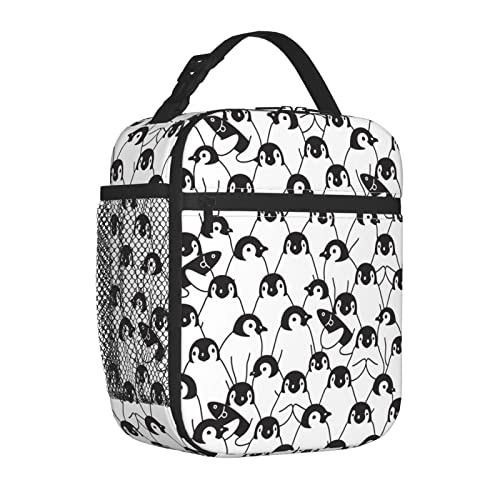 Chayber Penguin Bird Lunch Box Kids Boys Girls Insulated Lunch Bag For Women Men Thermal Lunch Bags Bento Box Adult Lunch Box For Work,Picnic #TOP2