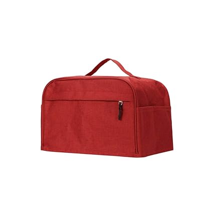 Two/Four Slice Toaster Cover with Pocket,Kitchen Bakeware Protector,Universal Cotton Linen Dusproof Washable Kitchen Toaster Cover