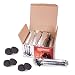 Produktbild DXP 80 Stück Shisha Kohle Hookah Wasserpfeife Smoking Kohle Holzkohle Schnellzündend 40 mm 8 Rollen JYT01