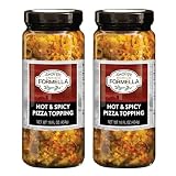 Enrico Formella | Hot & Spicy Pizza Topping | Italian - Chicago Style Hot Pickled Vegetables 16oz. (2-pack)