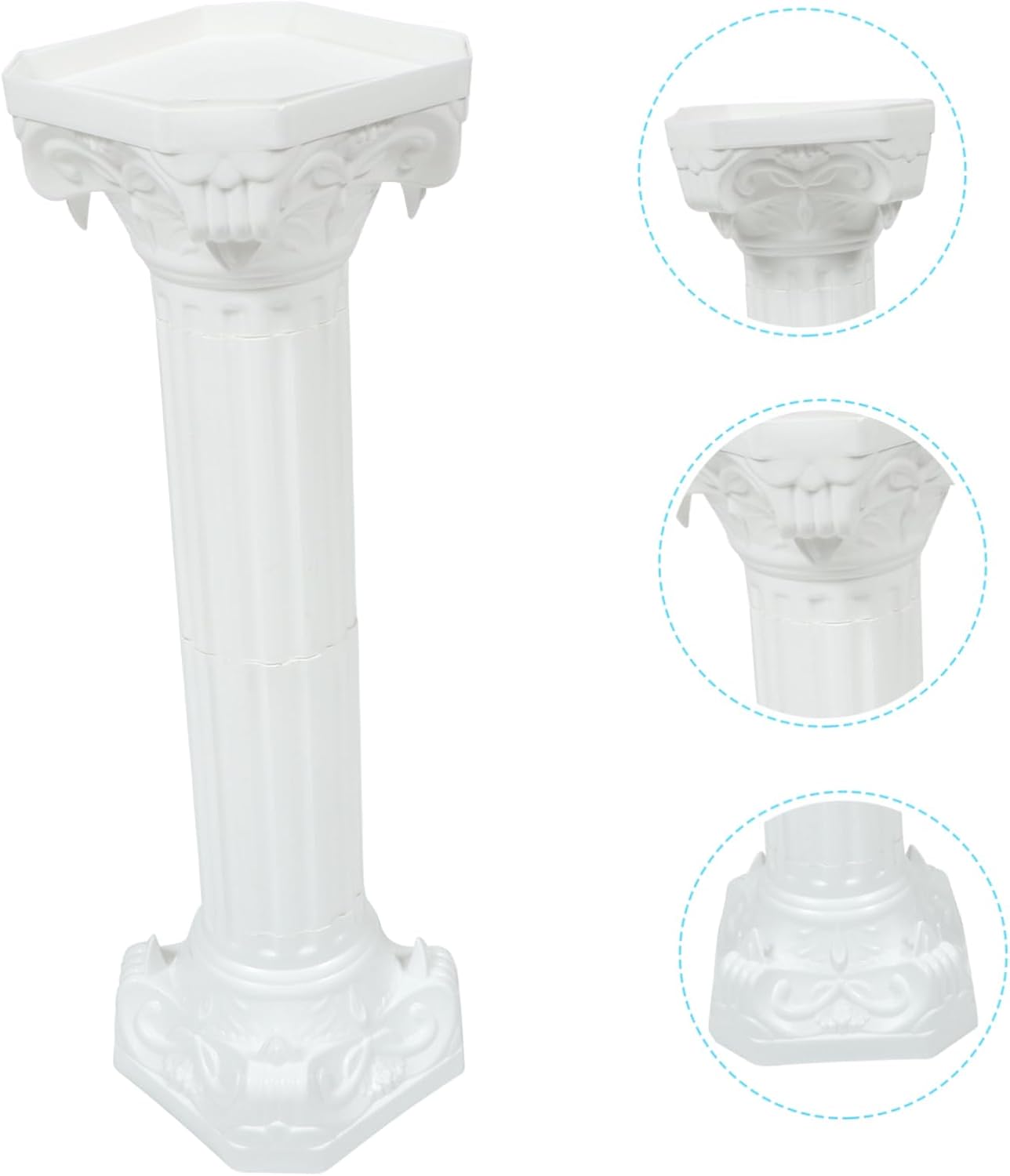 Wedding Roman Column Statue Elegant Decorative Pillar for Parties Flowerpot Holder Stylish Faux Pedestal for Landscaping Creative Design for Events