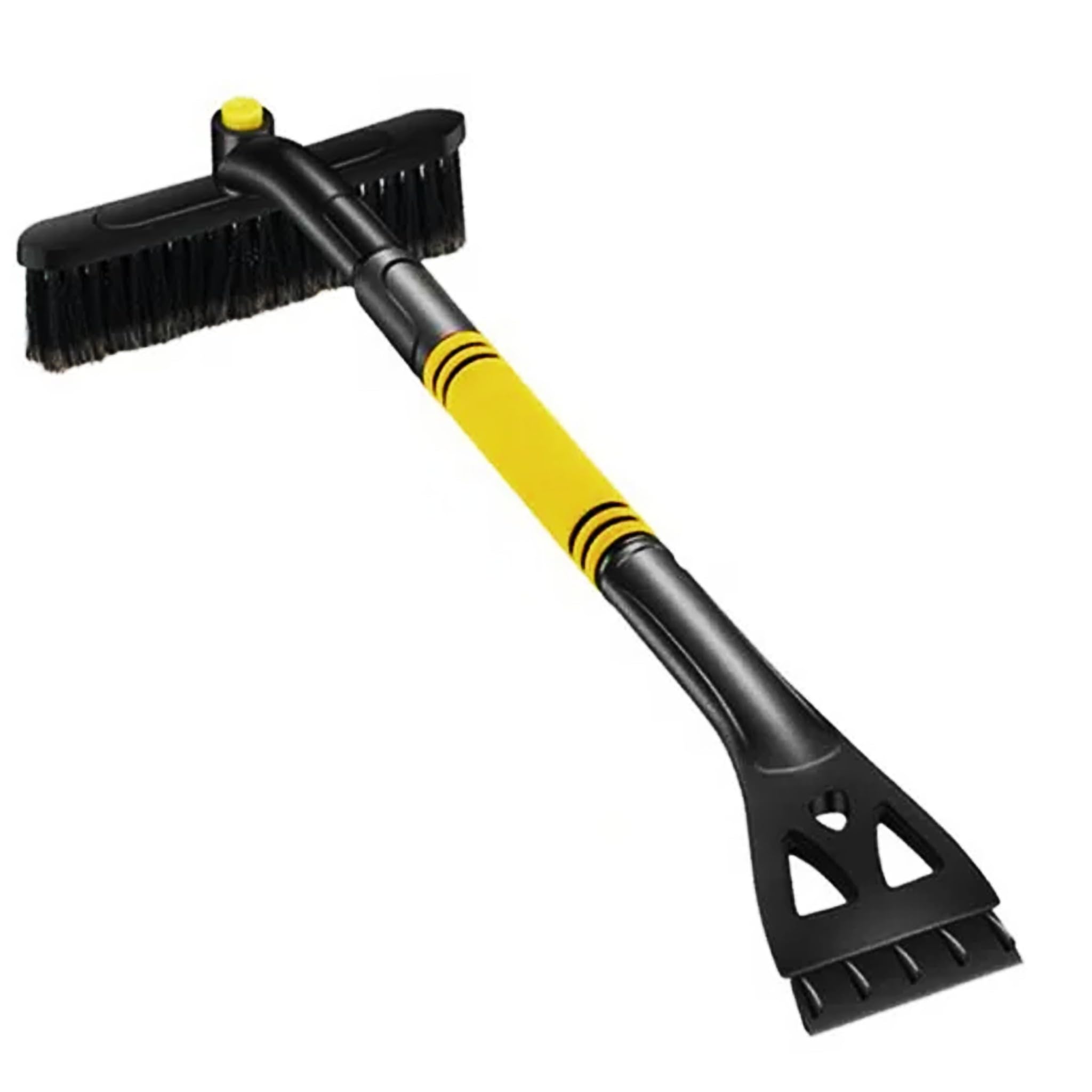 Bricoloco Raschietto per auto 3 in 1, girevole a 360°, telescopico per neve, ghiaccio e gelo (2)
