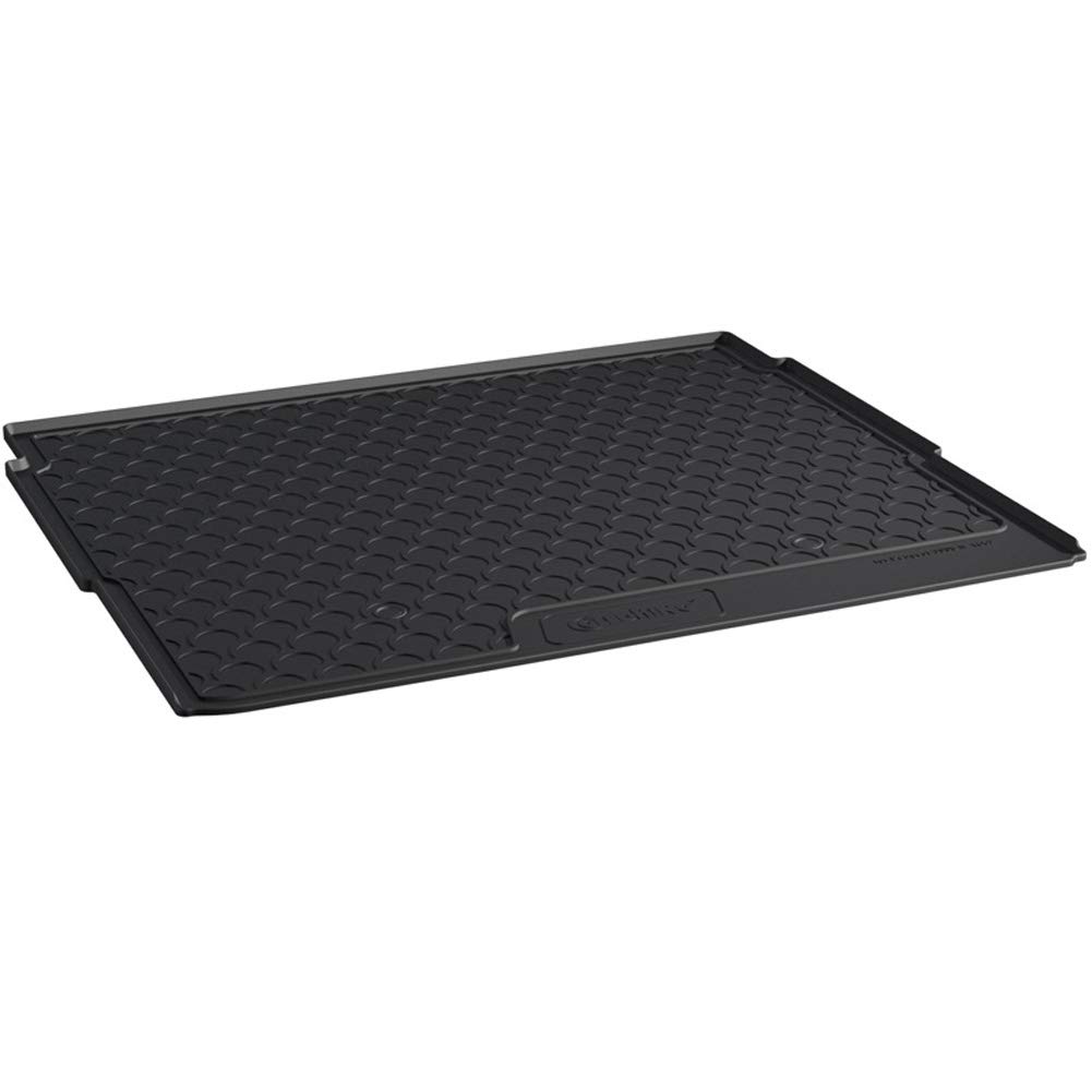 Gledring Rubbasol (Rubber) Boot Mat compatible with Peugeot 3008 II 2016-2024 (Upper floor), Black