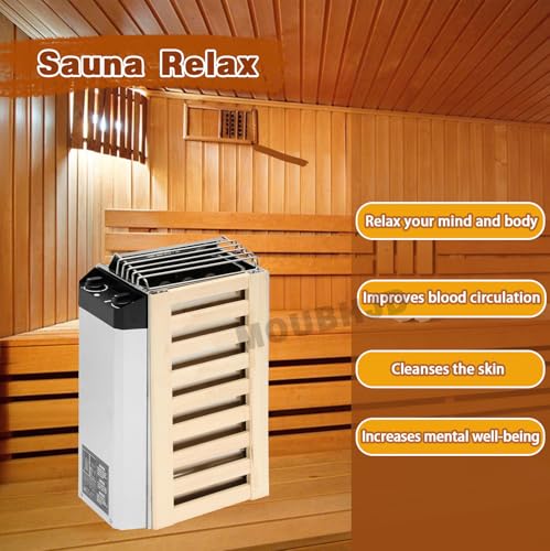 Chauffage de sauna électrique 3,6 kW en acier inoxydable avec contrôle interne intégré