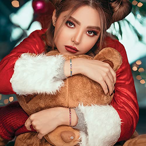 Hicarer 6 Pieces Evil Eye Bracelet Bracelets Turkish Glass Bead Jewelry Protection Amulet Lucky for Women Men4