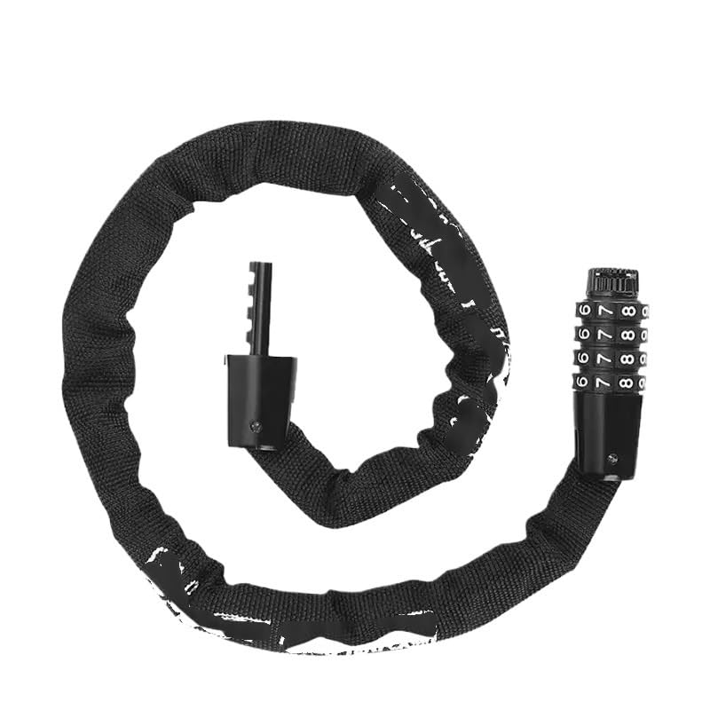 Lucchetto Bici Lucchetto a catena for bici con combinazione 65-150 cm, portatile 4 codici