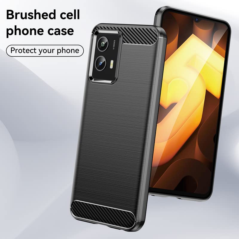 Image of Hybrid Carbon Fiber Back Case for Vivo T1 5G / Y75 5G (Black)