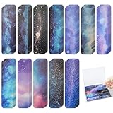 120 Pieces Anxiety Sensory Stickers with 2 Textured Stickers - Desk Fidget and Calming Sticker with Storage Box for Adults & Teens - Anxiety Relief Sensory Strips (Galaxy)