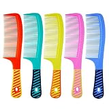 zYoung 5 Pcs Combs for Women, Tooth Comb Set, Styling Essentials Round Comb with Handle