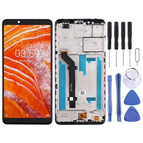 Écran LCD Nokia 3.1 Plus TA-1118 réparer affichage noir tactile cassé cadre