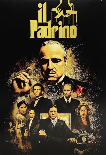 KUSTOM ART Póster decorativo de pared, serie de carteles de película celebridades El Padrino con Marlon Brando, impresión artística sobre papel de patinata 42 x 30 cm sin marco