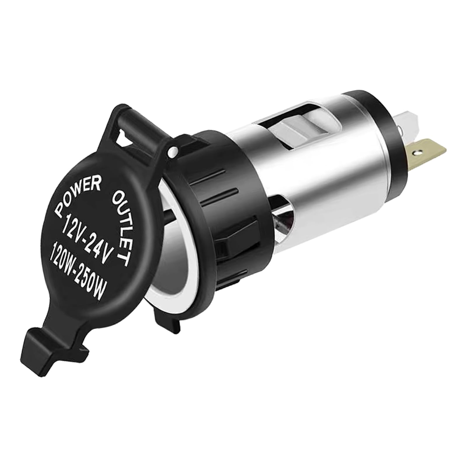 1PC Cigarette Lighter Socket, 12V Car Cigarette Lighter Adapter Power Socket with Extension Cable, Universal Waterproof Power Outlet Socket Replacement for Car Truck