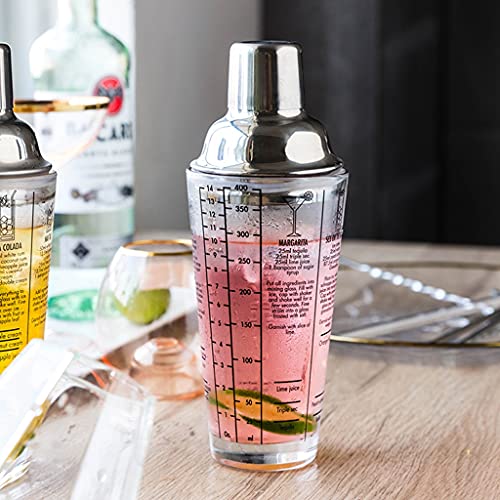 Coctelera para cócteles en sistema de 5 piezas con juego de herramientas 6