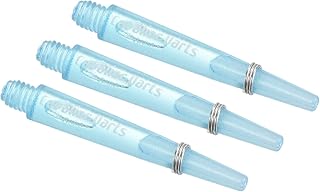 PATIKIL 35mm Dart Shafts, Medium 2BA Thread Plastic Dart Stems Dart Accessories for Steel Tip - 3 Pack (Blue)