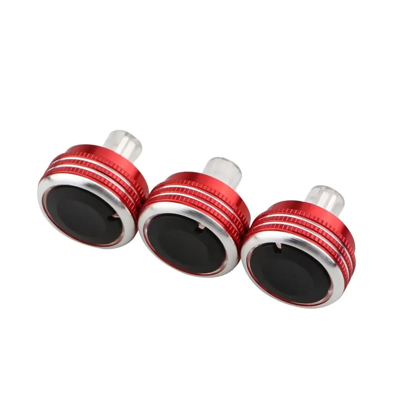 Car Air Conditioning Knob Heat Control Switch Button AC Knob Accessories for Honda Crider City Jazz 2003-2006(Red)