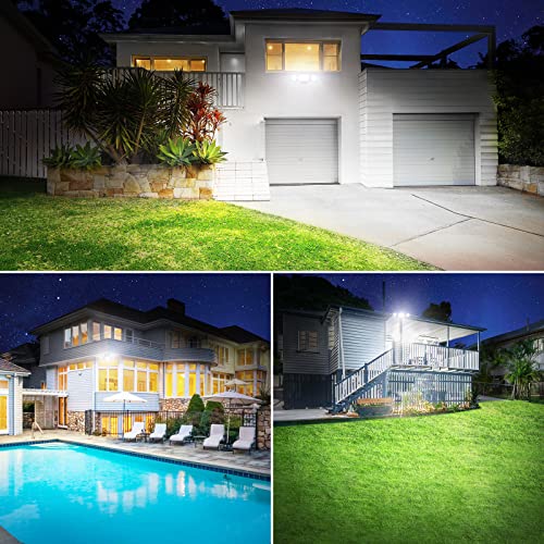 Onforu 55W Flood Lights Outdoor, 5500Lm Super Bright Security Lights, 3 Adjustable Heads, Ip65 Waterproof, 6500K Wall Mount Exterior Led Flood Light #TOP7