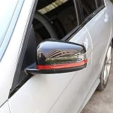 LLKUANG ABS Chrome Carbon Fiber Mirror Cap