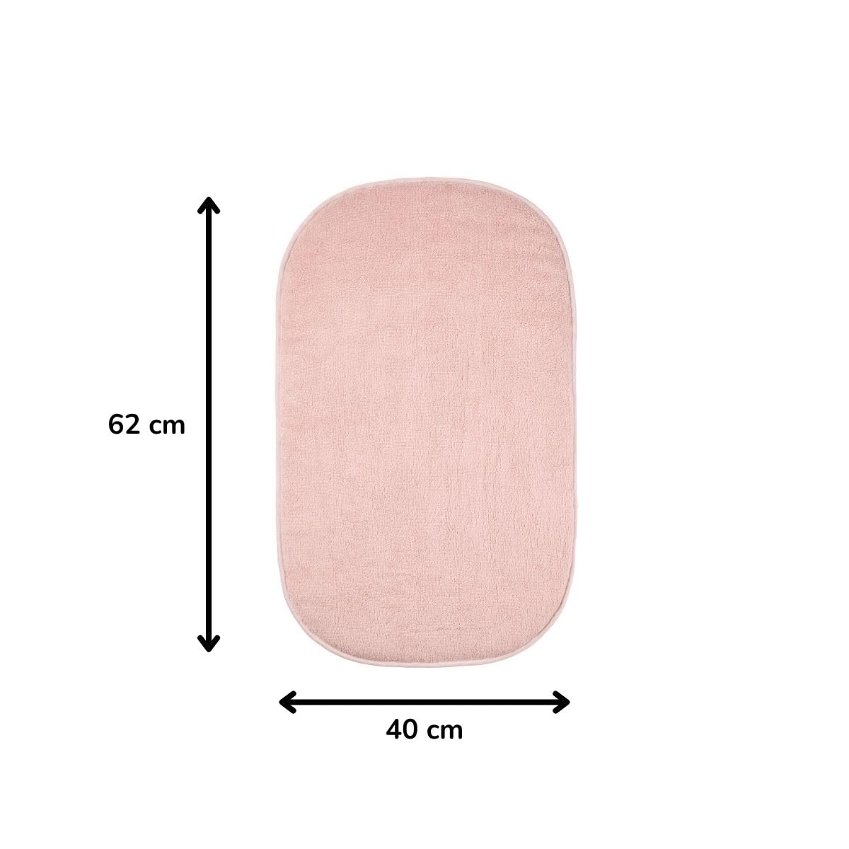 Nattou Care Cojín Cambiador – Colchoneta Cambiador Bebé – Base Acolchada Suave – Funda Algodón Rizo – Accesorios Bebé – 62 cm
