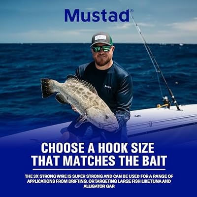Mustad Ringed Demon Offset Circle 4X Strong - Designed to Perform Flawlessly Featuring Kirbed Hook -Black Nickel