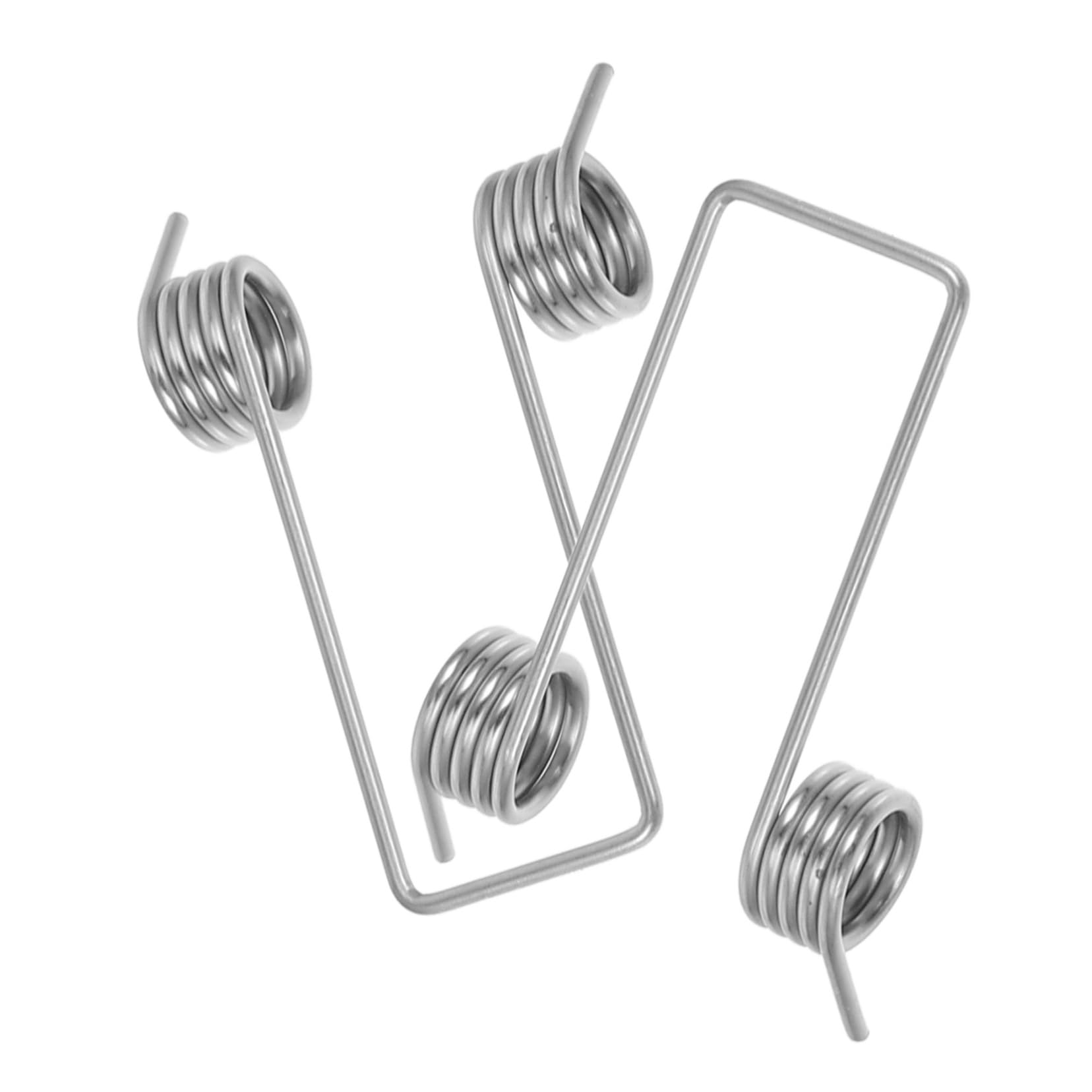 BESPORTBLE 2Pcs Torsional Spring Replacement for Trash Can Lids Durable Spring for Flipping Top Trash Bins Compatible with Various Brands Wear Resistant Design