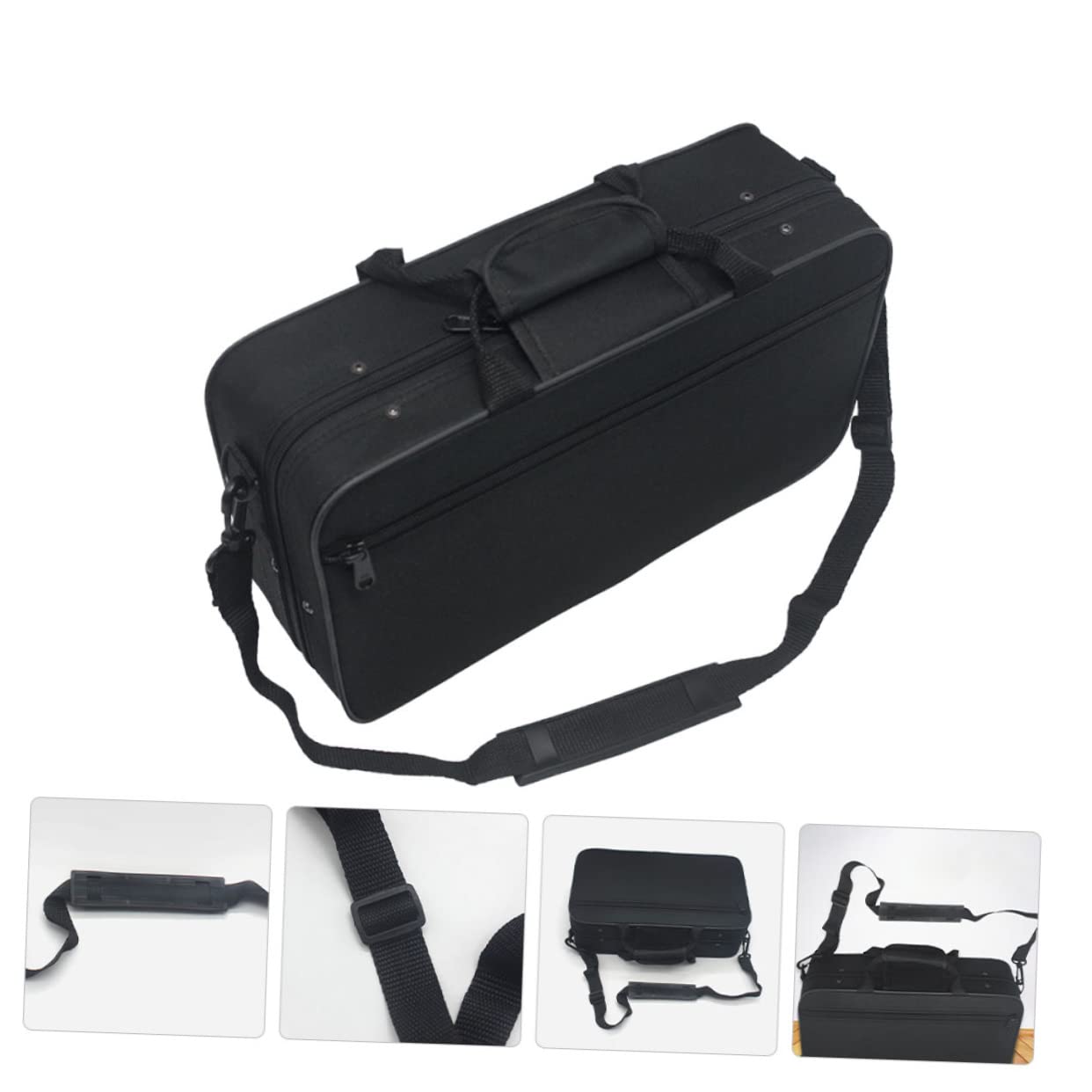 Holibanna Portable Padded Clarinet Carrying Case Lightweight Gig Bag for Easy Transport Durable Canvas Material for Protection for Performances and