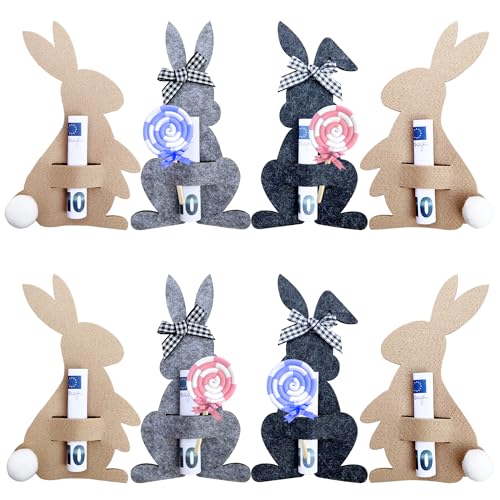 Syoulin Osternest,Ostergeschenke Erwachsene/Kind,geldgeschenk Ostern,Filzmaterial-Ideal zum Verpacken von Ostergeschenken und Osternest-Hasendekorationen