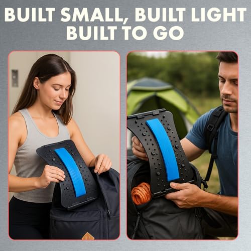 SQUATZ Lower Back Stretcher Device, Ergonomic Lumbar Support Back Massager, Multi-Level Traction, Foam Cushion with Pressure Points, 30-Day Digital Workout Program, for Home, Gym, Car & Yoga Mat Use - Image 5