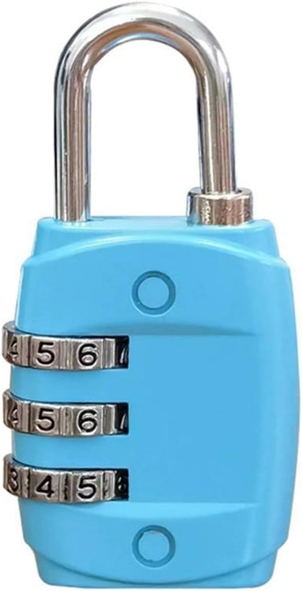 Zinc Alloy Hardware Accessories Padlock 3-Digit Number Password Lock Combination Baggage 1Pcs(6)