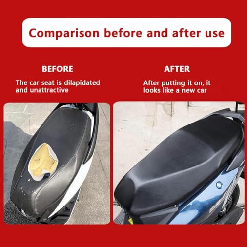 Motocicleta cubierta asiento impermeable y funda universal para scooter 5