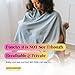 Breathable Nursing Cover Up for Breastfeeding - Privacy Nursing Covers - Newborn Essentials Must Haves - Improved Ponchy by Gold Mamas - Blue